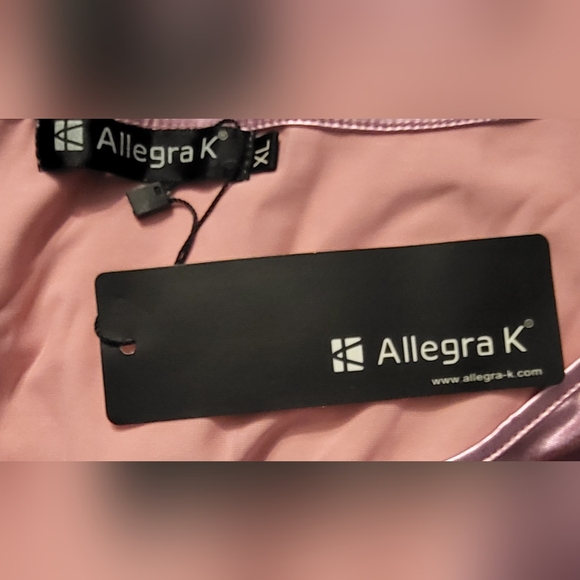 Shiny Pink Party Cami Sparkly Metallic Sleeveless Tank Top. SIZE XL. NWT - Picture 2 of 3